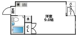ワンズ・キャッスル ワンルームの間取図画像