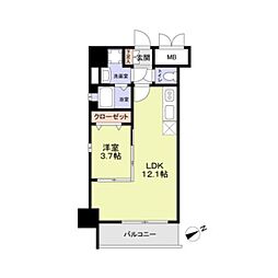 FORTRESS新栄 1LDKの間取図画像