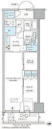 パークアクシス品川天王洲アイル 2LDKの間取図画像