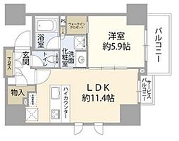 コノエ本郷三丁目 1LDKの間取図画像