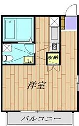 アパート 1Kの間取図画像
