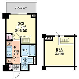 エスティメゾン新中野 1Kの間取図画像