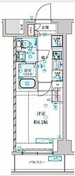 GENOVIA 南鳩ヶ谷 1Kの間取図画像