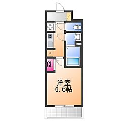 S-RESIDENCE堺湊駅前azure 1Kの間取図画像