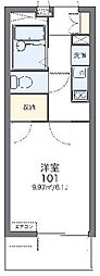 レオパレスネスト3 1Kの間取図画像