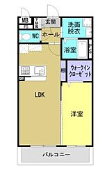(仮称)久具マンションB棟 1LDKの間取図画像