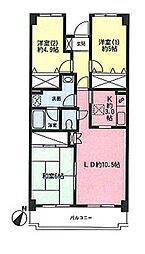 オーベルジュ青葉 3LDKの間取図画像