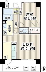 ハートレイ大師 1LDKの間取図画像