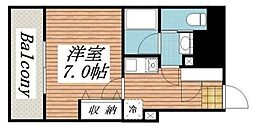 メゾン・ド・ヴィレ市ヶ谷 1Kの間取図画像
