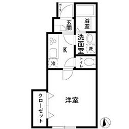 エトワール5 1Kの間取図画像