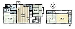 JR横浜線 淵野辺駅 徒歩13分の賃貸一戸建て 4LDKの間取り