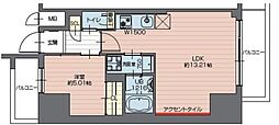 プレジオ西新井 1LDKの間取図画像