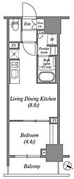 ACP Residence 浅草 1LDKの間取図画像