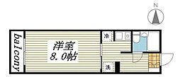 メゾン・ド・クラルテ 1Kの間取図画像