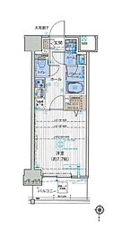 オーキッドレジデンス森下 1Kの間取図画像
