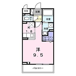 間取図画像 1K