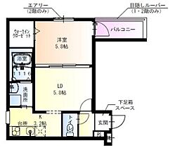 フジパレス高井田本通  ｜ 大阪府東大阪市高井田本通７丁目（賃貸アパート1LDK・2階・36.00㎡） その2