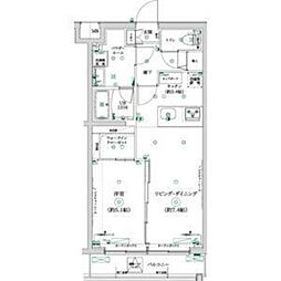 ガレリアレジデンス大泉学園 1LDKの間取図画像