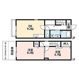 ハイツコスモス 2DKの間取図画像