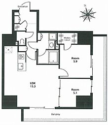 ステイシス町屋 2LDKの間取図画像