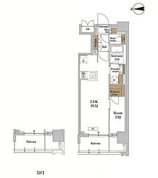 ＲＪＲプレシア蒲田 5階1LDKの間取り