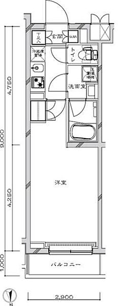 ルーブル聖蹟桜ヶ丘 302｜東京都多摩市一ノ宮２丁目(賃貸マンション1K・3階・26.10㎡)の写真 その2