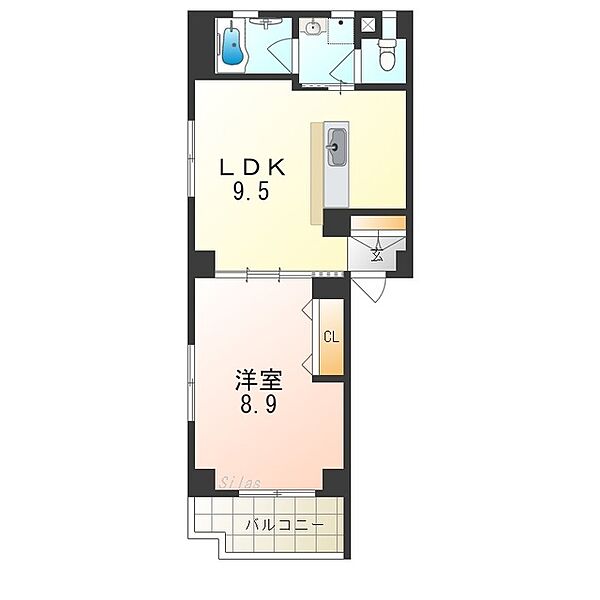 大阪府高石市綾園７丁目(賃貸マンション1LDK・3階・41.39㎡)の写真 その2