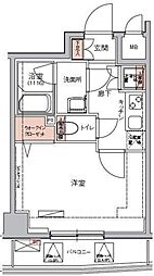 ハーモニーレジデンス東京イーストコア#003 4階1Kの間取り