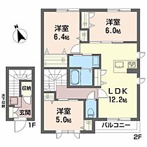 Ｐｒｉｖａｔｅ　Ｇａｒｄｅｎ　美里Ａ A203 ｜ 宮城県遠田郡美里町北浦字川戸浦64（賃貸アパート3LDK・2階・75.04㎡） その2