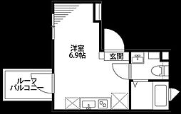 Rhythm. ワンルームの間取図画像