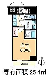 MAINSTAGE滝野川グレイス 1Kの間取図画像