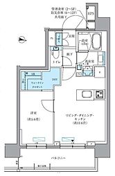 パークアクシス新大橋 1LDKの間取図画像