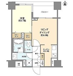 クリオ三ノ輪ラ・モード 1LDKの間取図画像