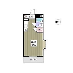 シャルム堀之内 ワンルームの間取図画像