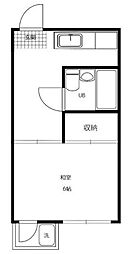 Rinascimentoときわ台 1Kの間取図画像