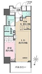 ザ・パークハウス麹町三丁目 1LDKの間取図画像