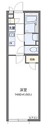 クレイノテラスハウス 1Kの間取図画像