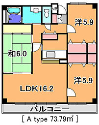 アイングレース八千代 3LDKの間取図画像