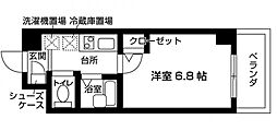 RESIDIA中野富士見台 1Kの間取図画像