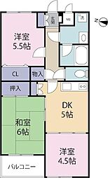 ヒルズふじみの 3DKの間取図画像