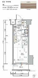シーフォルム関内2 1Kの間取図画像