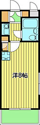 グランノーヴァ中野 1Kの間取図画像