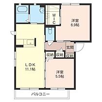 ヴァンテ・ドミール　Ｃ 00201 ｜ 茨城県水戸市中丸町297-1（賃貸アパート2LDK・2階・54.07㎡） その2