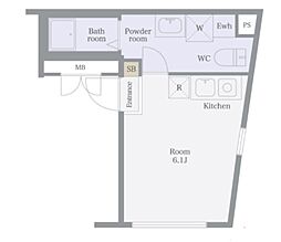 Fusion上板橋 ワンルームの間取図画像