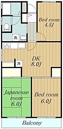 ブランハイツ長津田 3LDKの間取図画像