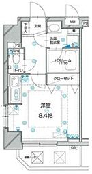シャルムコート新宿ステーションパレス ワンルームの間取図画像