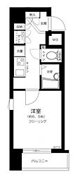 プレール・ドゥーク東京ベイ 1Kの間取図画像
