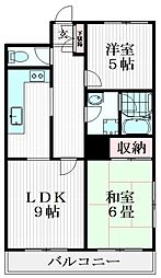 JLBグランエクリュ学芸大学 2LDKの間取図画像
