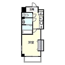 Luxe我孫子 1Kの間取図画像