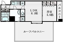 日神デュオステージときわ台 3階1LDKの間取り